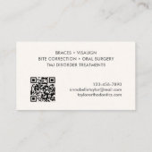 Carte De Visite Bracelets orthodontistes (Dos)