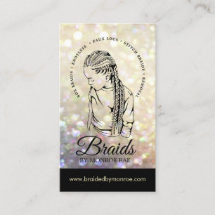 Carte De Visite Braider à cheveux - Braids - Braile - Styliste - 