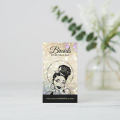 Carte De Visite Braider/Braids/Braids/Braiding/Salon - Code/Logo Q (Debout devant)