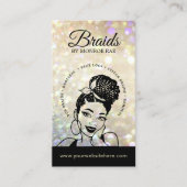 Carte De Visite Braider/Braids/Braids/Braiding/Salon - Code/Logo Q (Devant)