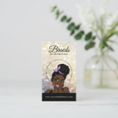 Carte De Visite Braider/Braids/Braids/Braiding/Salon - Code/Logo Q (Debout devant)