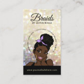 Carte De Visite Braider/Braids/Braids/Braiding/Salon - Code/Logo Q (Devant)