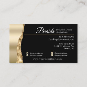 Carte De Visite Braids Braids Braiers Hair Braiting Stylist Salon 