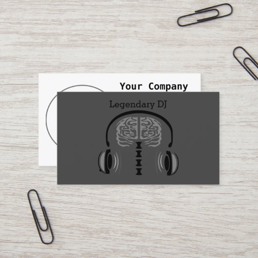 Carte De Visite Brain Jam (Devant/Arrière en situation)