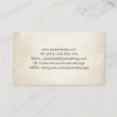 Carte De Visite branche Abstraite de l'arbre tourbillon (Dos)