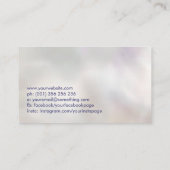 Carte De Visite Branche Abstraite de tourbillon d'or -feuilles col (Dos)