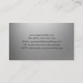 Carte De Visite Branche Arbre argenté (Dos)