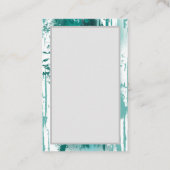 Carte De Visite Branche avec Feuilles d'or Ginko Biloba (Dos)