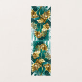 Carte De Visite Branche avec Feuilles d'or Ginko Biloba (Extérieur déplié)