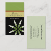 Carte de visite branché Bliss Green Apple (Devant / Derrière)