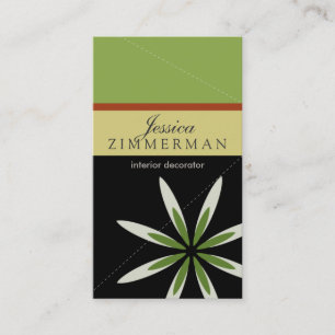 Carte de visite branché Bliss Green Apple