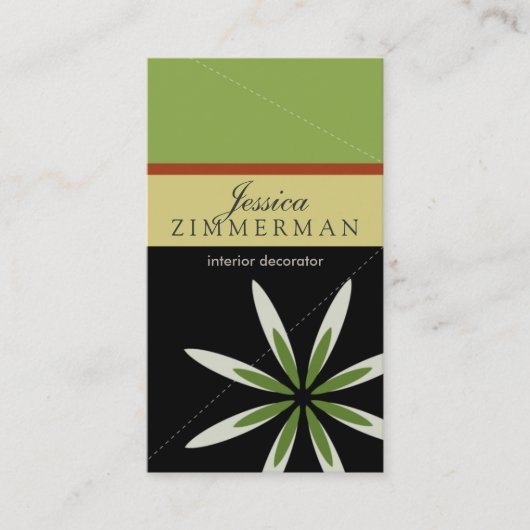 Carte de visite branché Bliss Green Apple (Devant)