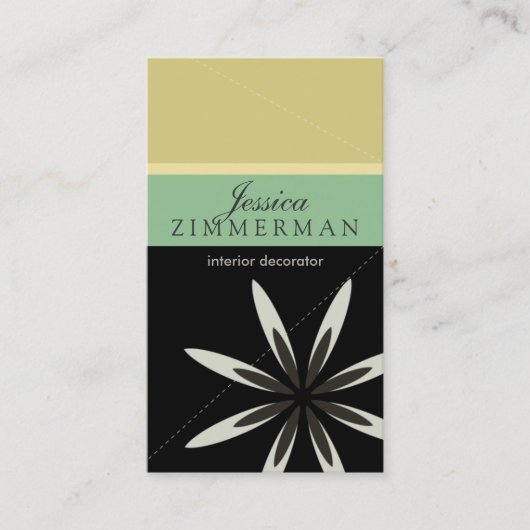 Carte de visite branché Bliss Oasis (Devant)