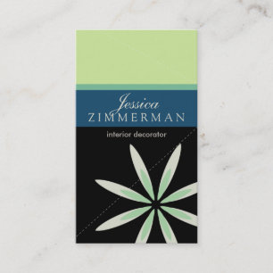 Carte de visite branché Bliss Seafoam