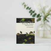 Carte De Visite Branche d'arbre de nature de paysage moderne (Debout devant)