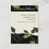 Carte De Visite Branche d'arbre de nature de paysage moderne (Dos)