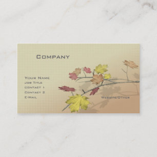 Carte De Visite Branche d'automne