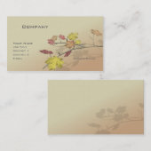 Carte De Visite Branche d'automne (Devant / Derrière)