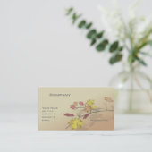 Carte De Visite Branche d'automne (Debout devant)