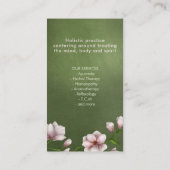 Carte De Visite Branche de fleurs de Magnolia (Dos)