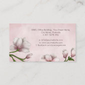 Carte De Visite Branche de fleurs de Magnolia (Dos)