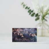 Carte De Visite *~* Branche de l'arbre du ciel Turquoise rose magi (Debout devant)