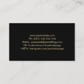 Carte De Visite Branche de l'arbre - or pastel (Dos)