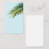 Carte De Visite Branche de palmier (Devant / Derrière)