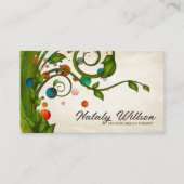 Carte De Visite Branche de tourbillon d'aquarelle Abstraite (Devant)