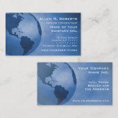 Carte De Visite Branche globale des Amériques de commerce (Devant / Derrière)