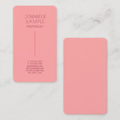 Carte De Visite Branché moderne élégant Premium Silk Roundé (Devant / Derrière)