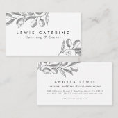 Carte De Visite Branche Olive (Devant / Derrière)