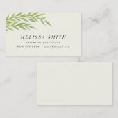 Carte De Visite Branche verte simple (Devant / Derrière)