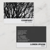 Carte De Visite Branches à contraste élevé (Devant / Derrière)