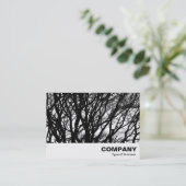 Carte De Visite Branches à contraste élevé (Debout devant)