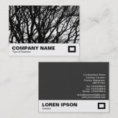 Carte De Visite Branches à contraste élevé (Devant / Derrière)