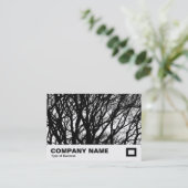 Carte De Visite Branches à contraste élevé (Debout devant)