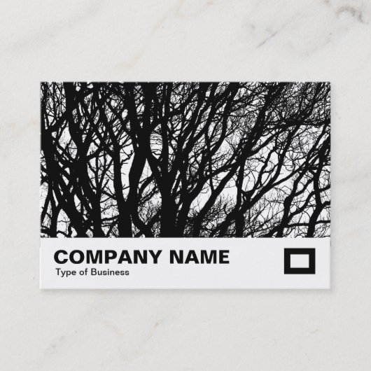Carte De Visite Branches à contraste élevé (Devant)