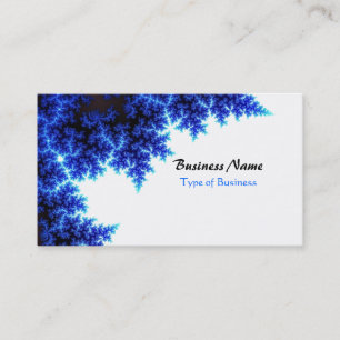 Carte De Visite Branches Classieuses Bleues et Blanches