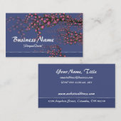 Carte De Visite Branches de fleurs de cerisier/cartes de visite (Devant / Derrière)