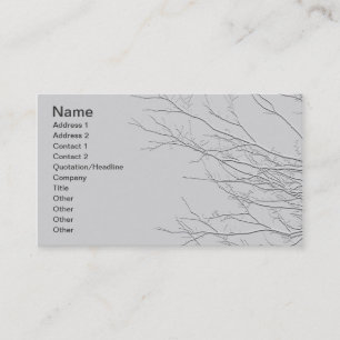Carte De Visite Branches de germination/Graver en refief-Comme