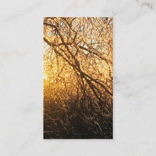 Carte De Visite branches de glace (Devant)