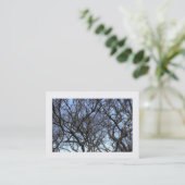 Carte De Visite Branches de l'arbre Magnolia (Bordé) (Debout devant)