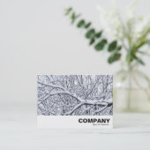 Carte De Visite Branches de neige (Debout devant)