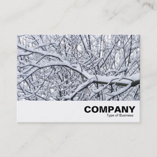 Carte De Visite Branches de neige (Devant)