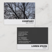 Carte De Visite Branches en silhouette (Devant / Derrière)