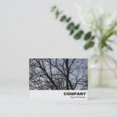 Carte De Visite Branches en silhouette (Debout devant)