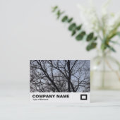 Carte De Visite Branches en silhouette (Debout devant)