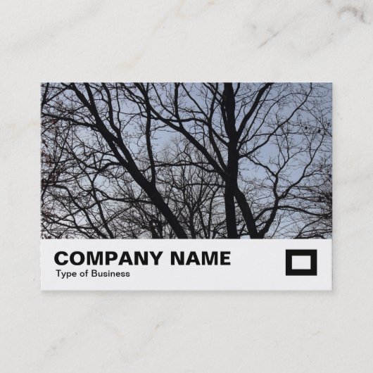 Carte De Visite Branches en silhouette (Devant)