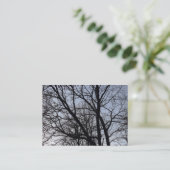 Carte De Visite Branches en Silhouette (Debout devant)